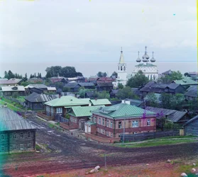 Belozersk and Assumption Cathedral from the fortress wall